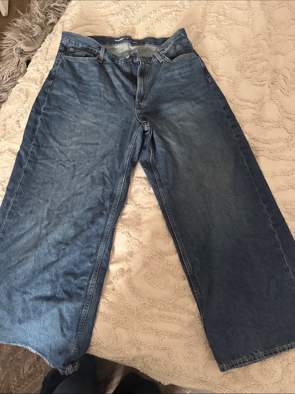 Old Navy Women’s High Rise Wide Leg Jeans - Blue